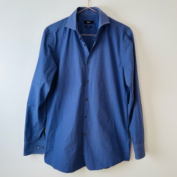 Boss Hugo boss plaid button down shirt - Picture 3 of 5